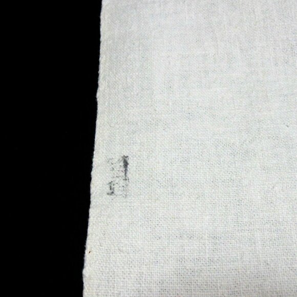 Flour Sack Linen His and Hers Towels Embroidered Crochet Edge Vintage 1950s - Picture 11 of 11